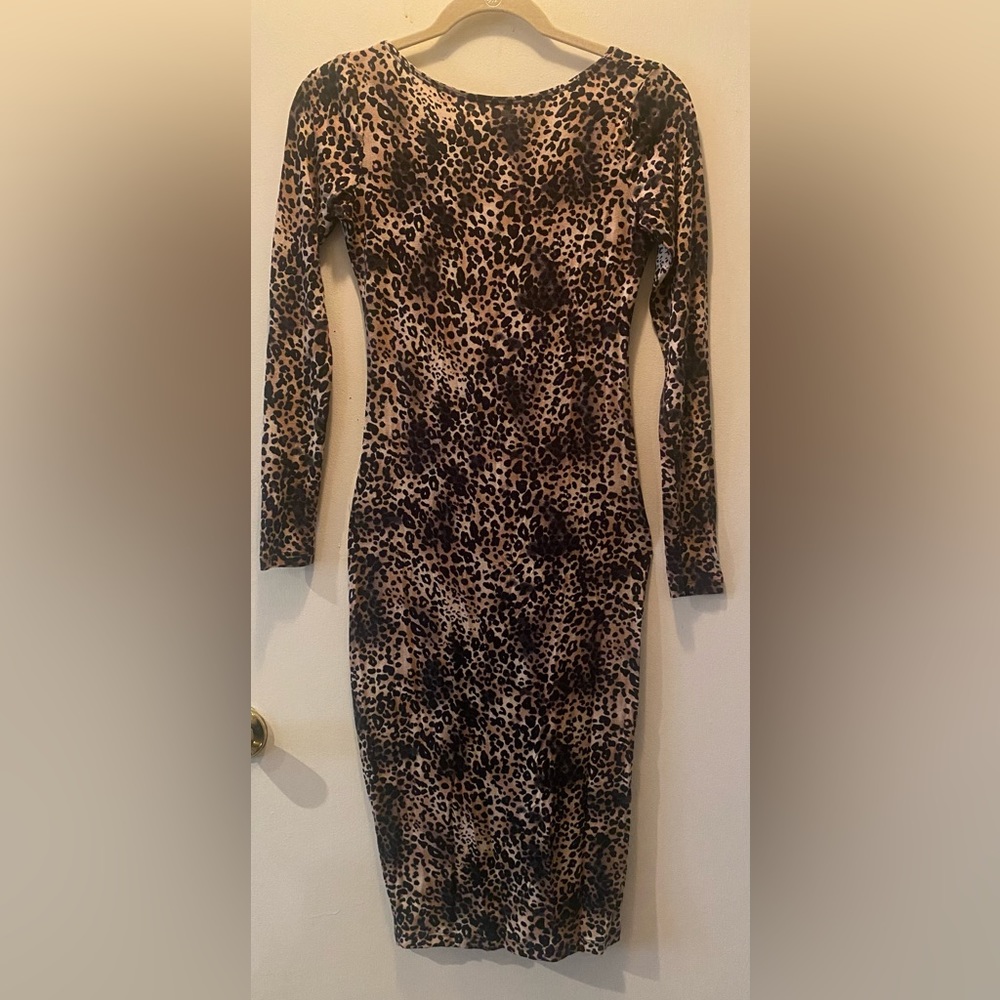 ASOS bodycon leopard dress